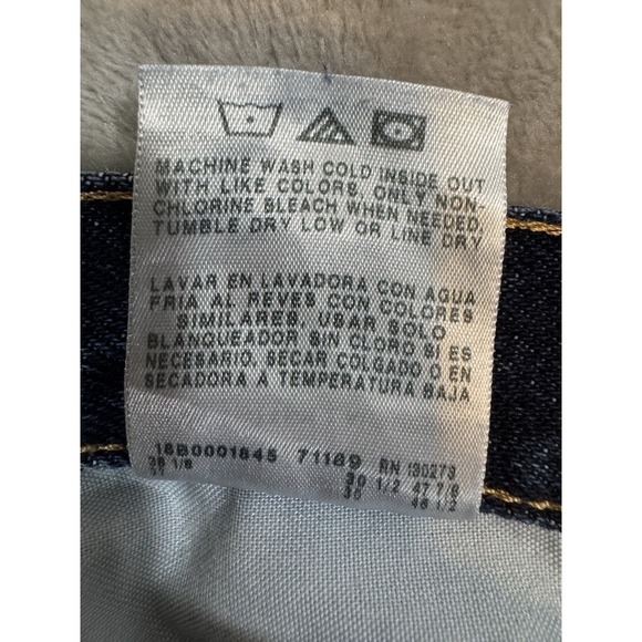 Wrangler Jeans Mens 36x30 Blue Straight High Rise Midnight Rinse 100% Cotton - Picture 11 of 16